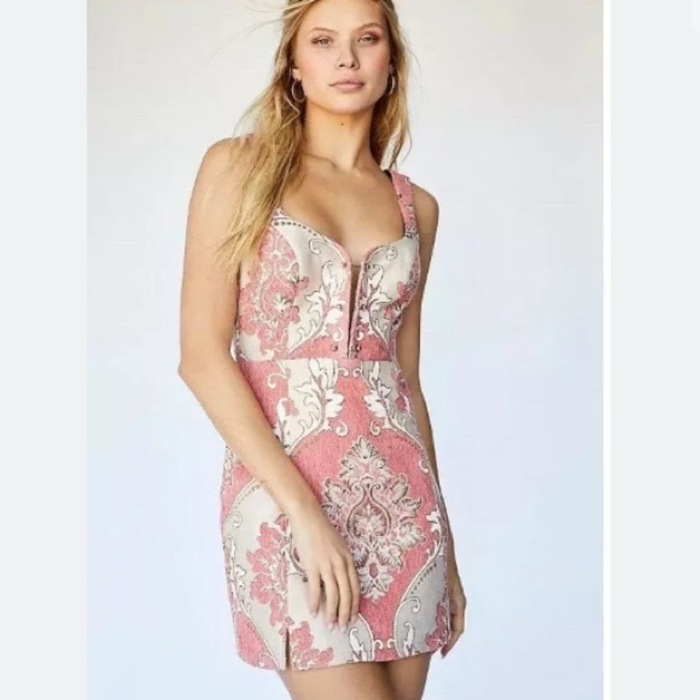 For Love And Lemons Brocade Tapestry Mini Dress